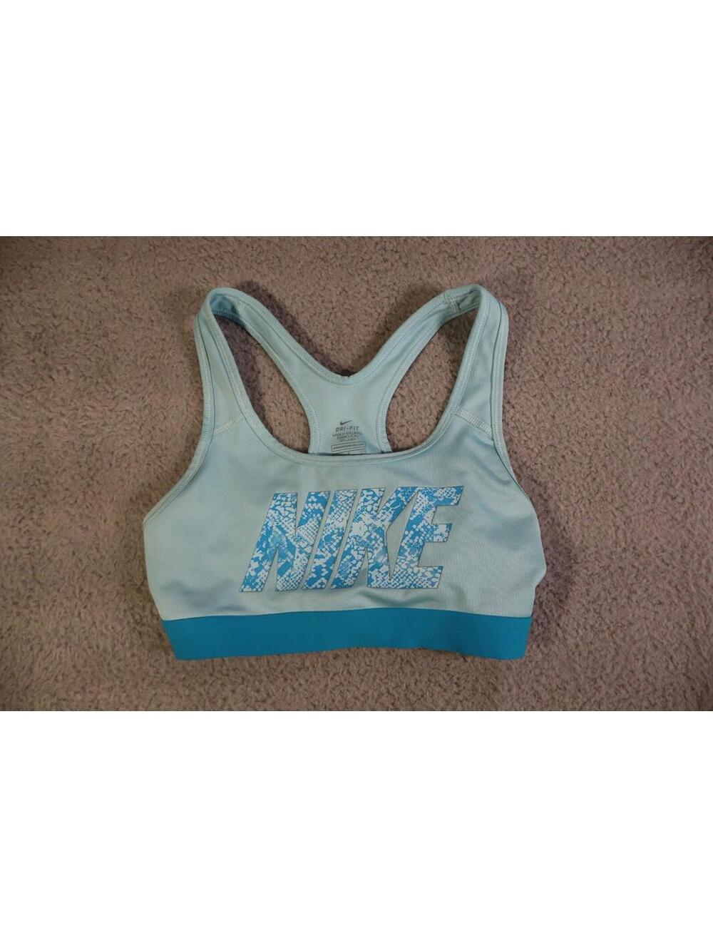 Nike Training Sports Bra Python Blue Athletic Women Small